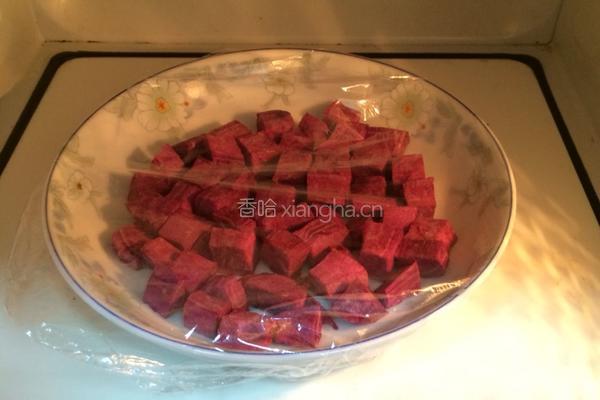 紫薯牛奶西米露的做法图解8