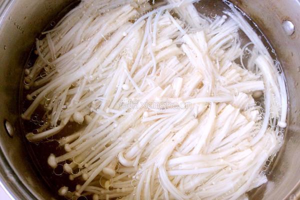 金针炒肥牛的做法图解4