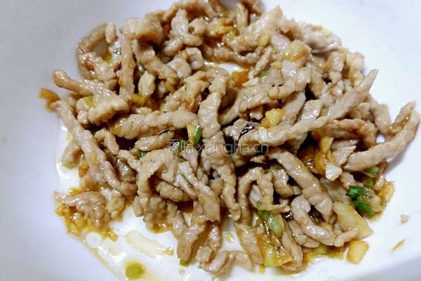香辣肉丝炒饭的做法图解4