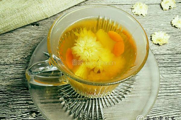 雪梨菊花茶的做法图解8