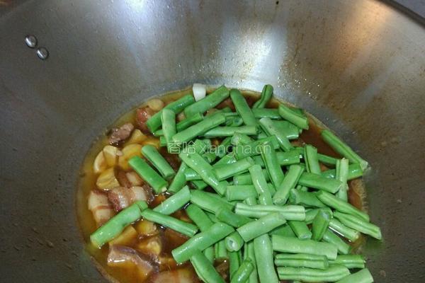 栗子四季豆红烧肉的做法图解7