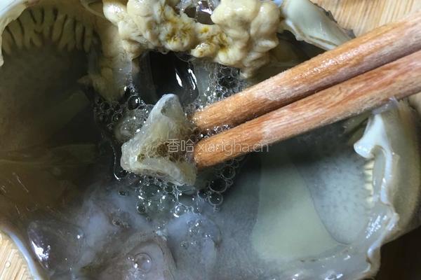 咸蛋黄炒蟹的做法图解4