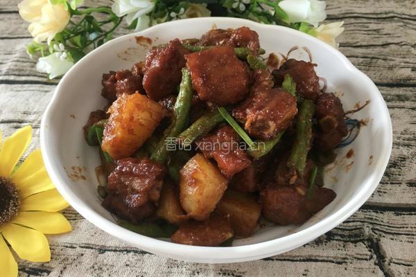 排骨炖豆角土豆的做法图解10