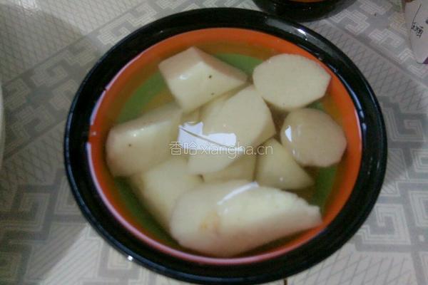 莲藕山药汤的做法图解4