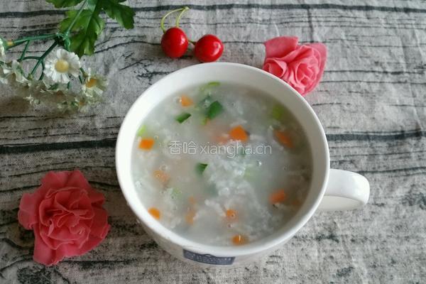 宝宝猪肝粥的做法图解7