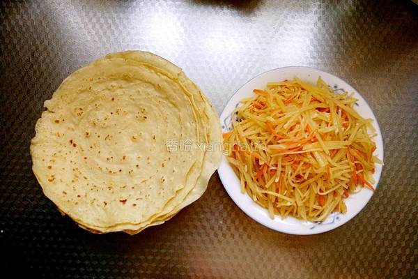 鸡蛋薄饼卷土豆丝的做法图解21