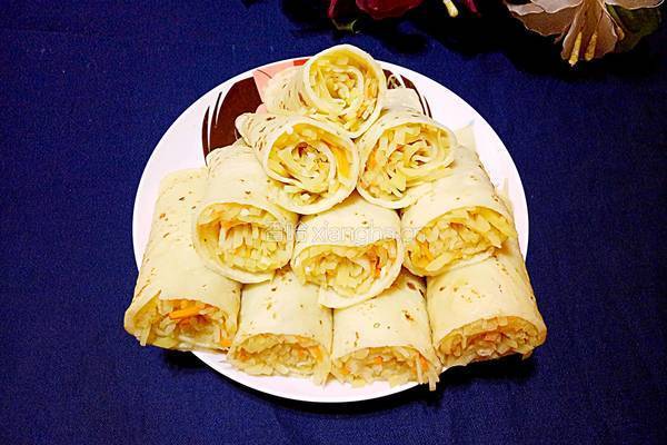 鸡蛋薄饼卷土豆丝的做法图解29