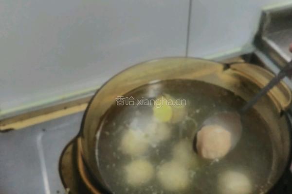 鸡肉丸子汤的做法图解7
