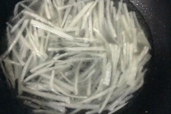 萝卜丝炖大虾的做法图解4
