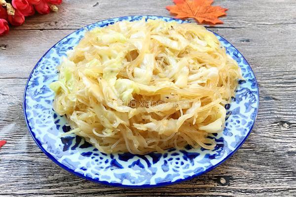 包心菜炒粉丝的做法图解9