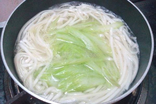 芹菜面条的做法图解5