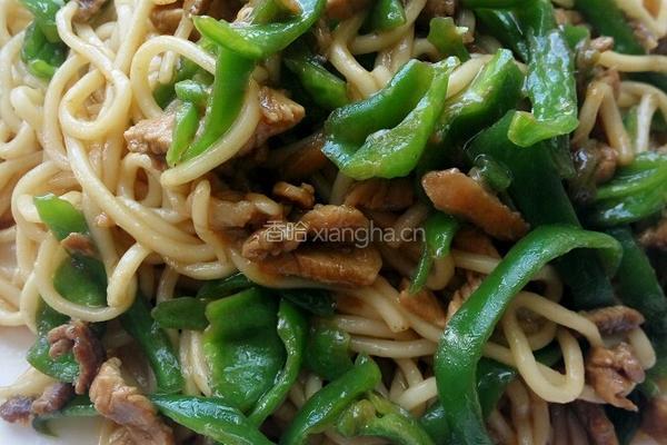 辣椒肉丝炒面的做法图解10