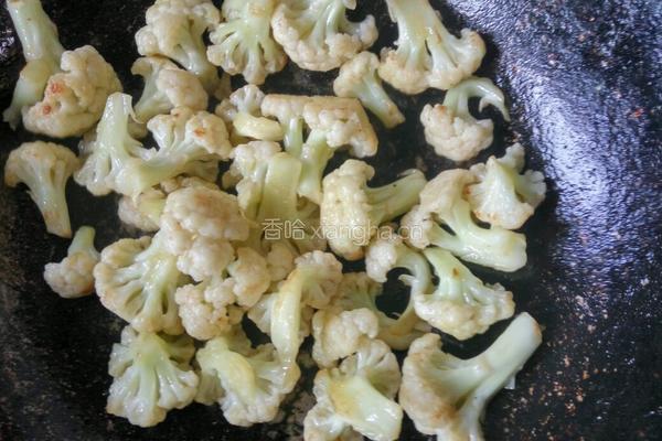 孜然菜花的做法图解5
