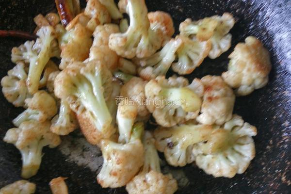孜然菜花的做法图解8