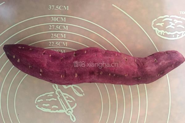 紫薯西米糖水的做法图解1