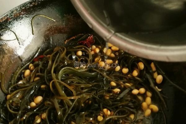海带焖黄豆的做法图解9