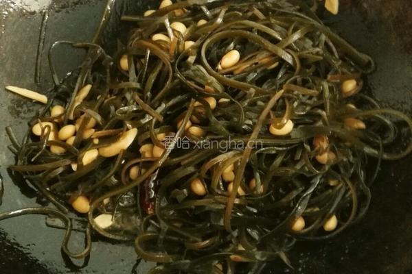 海带焖黄豆的做法图解10