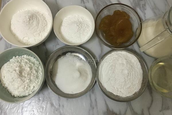 凤梨馅冰皮月饼的做法图解1