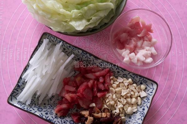 包菜糯米卷的做法图解3