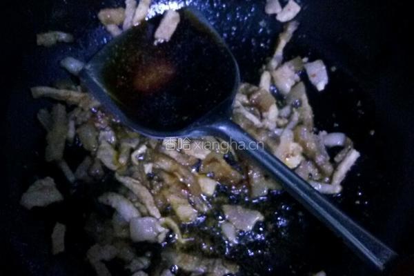 肉炒粉皮的做法图解6