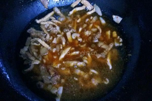 肉炒粉皮的做法图解7