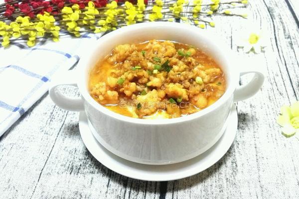 虾泥豆腐的做法图解9