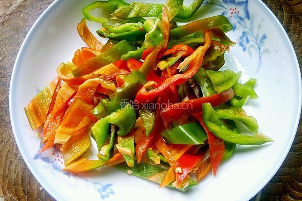 双椒鸭杂的做法图解2