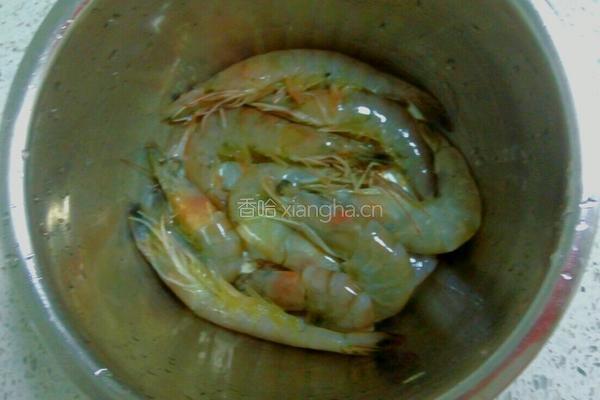 黄油煎虾的做法图解2
