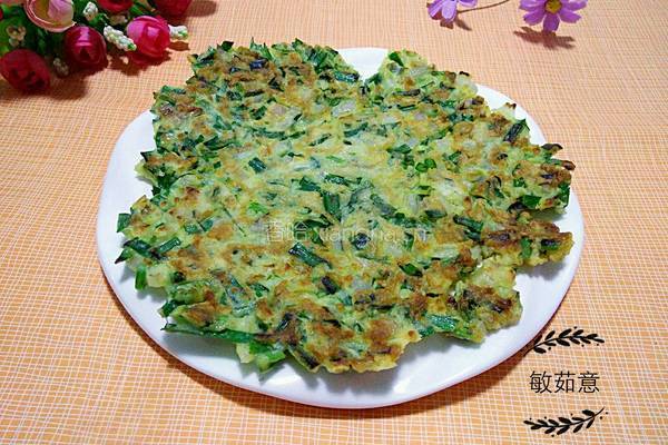 韭菜饼的做法图解7