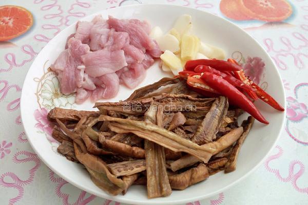 茄子干炒肉的做法图解4