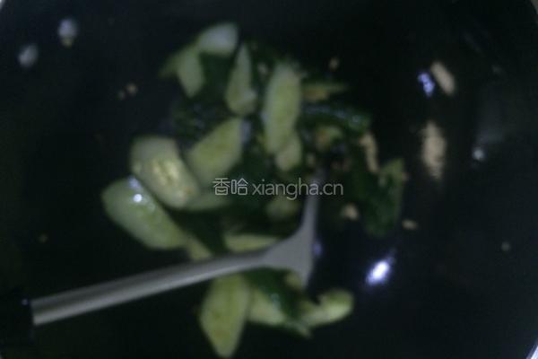 清炒黄瓜片的做法图解4
