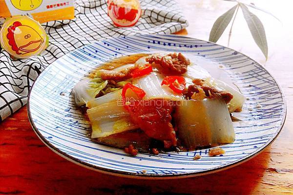 肉片炒白菜的做法图解7