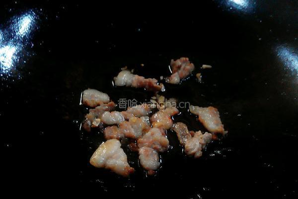 肉片炒白菜的做法图解3
