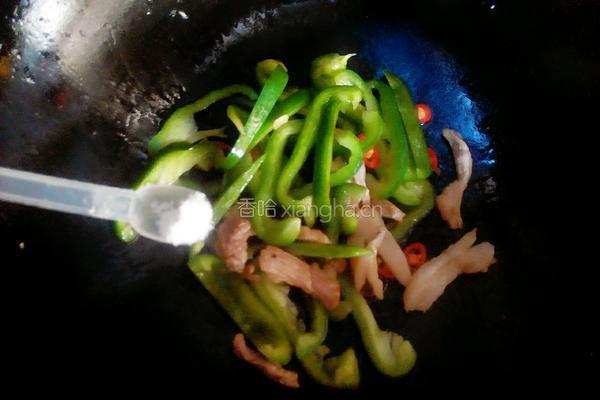 青椒小炒肉的做法图解4