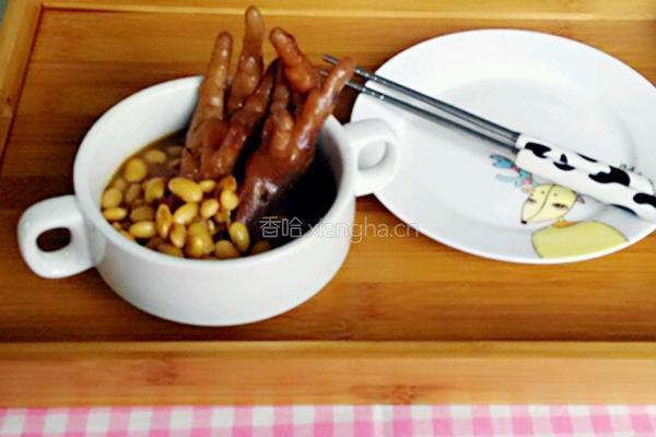 鸡爪焖黄豆的做法图解7