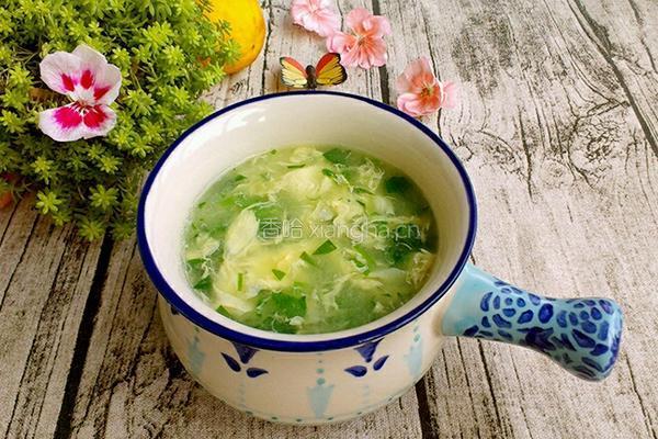 芹菜叶鸡蛋汤的做法图解7