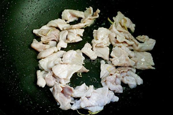 大葱爆肉的做法图解4