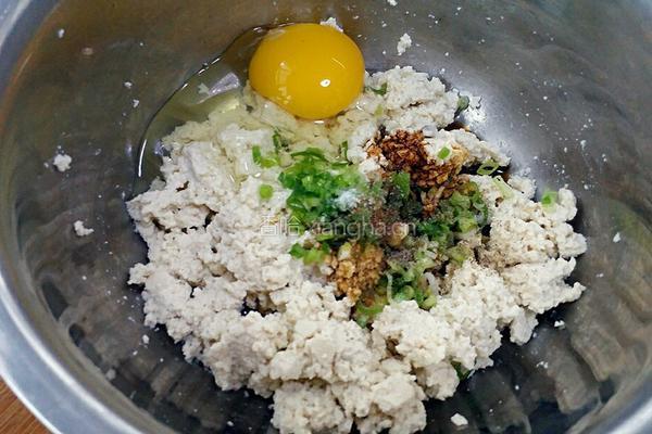 鸡蛋豆腐饼的做法图解3