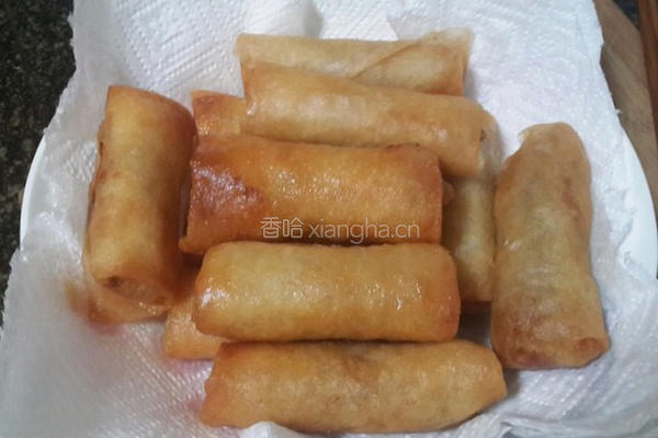 炸春卷的做法图解6