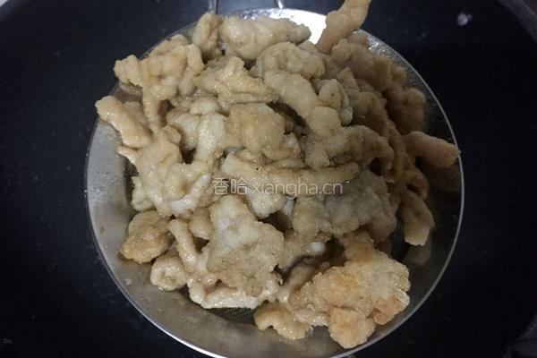 椒盐肉片的做法图解6