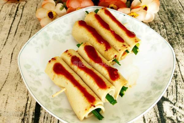 三丝豆皮卷的做法图解7