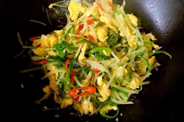 土豆丝炒鸡蛋的做法图解5