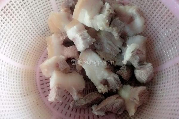 干豆角烧肉的做法图解3