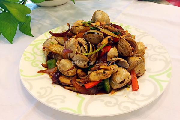 老干妈炒蚬子的做法图解13