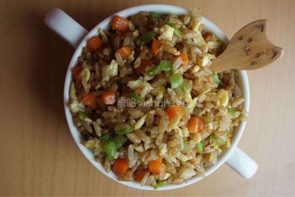 五彩炒饭的做法图解9
