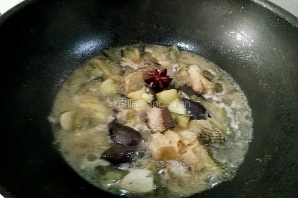 鳕鱼炖茄子的做法图解13
