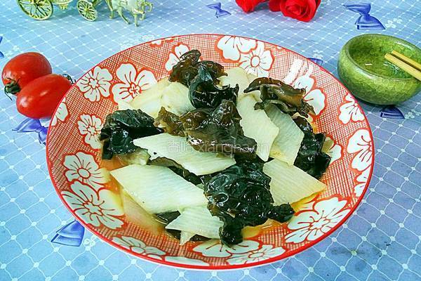清炒山药木耳的做法图解7