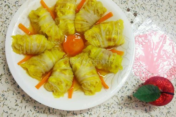 白菜肉卷的做法图解5