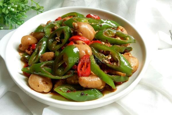 尖椒猪大肠的做法图解7