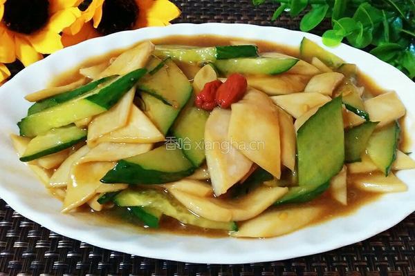 黄瓜炒杏鲍菇的做法图解11